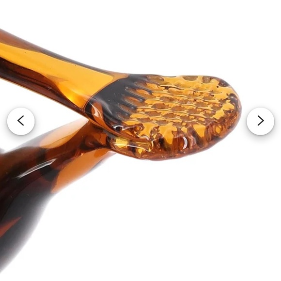 French amber glass oil lamp from Biot, 1970s / costa riviera - Picture 2 of 4